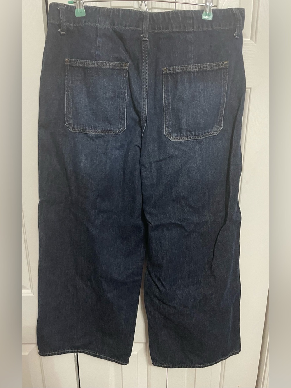 Old Navy Dark Blue Wide-Leg Jeans - Picture 2 of 3